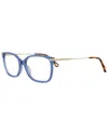 Chloé Women's Ch0059o 51mm Optical Frames In Blue