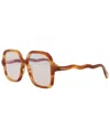 Chloé 54mm Core Square Sunglasses In Brown