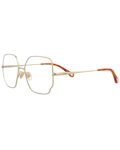 Chloé Ch 0096o 005 53mm Womens Square Eyeglasses 53mm In Gold
