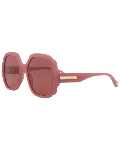 Chloé Women's Ch0121s 55mm Sunglasses In Red