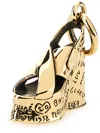 Chloé Women Charm "alphabet Maxime Sandal" In Gold