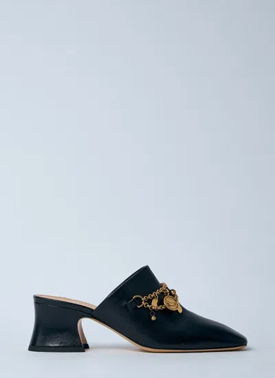CHLOÉ CHLOÉ WOMEN CHARM HEELED MULES