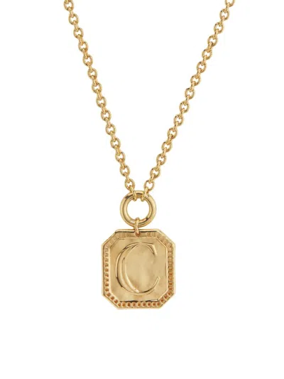 Chloé Women's Charms "c" Pendant Goldtone Necklace In Neutral