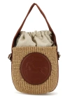 Chloé X Mifuko Woody Small Raffia Bucket Bag In Multicolor
