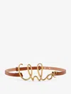 Chloé Womens Chloe Script-hardware Leather Belt Clay Brown