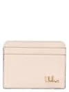 Chloé Iconic Shiny Leather Card Case In Neutral
