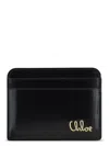 Chloé Women  Iconic Leather Card Case In Black