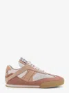 Chloé Kick Leather And Suede-trimmed Mesh Sneakers