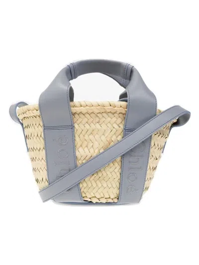 Chloé Women's Chloã¨ Sense Raffia Basket Case In Blue