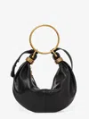Chloé Bracelet Leather Top Handle Bag In Black