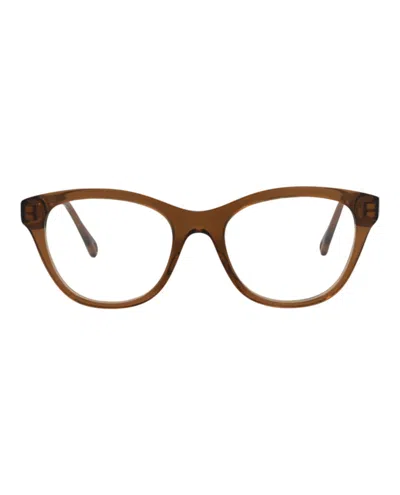 Pre-owned Chloé Women's Chloe Cat Eyeframe Bio Acetate Optical Frames In Brown Brown (ch0085o/30012484/002)