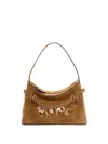 Chloé Charms Hobo Bag In Suede In Brown