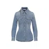 Chloé Buttoned Denim Shirt In Blue