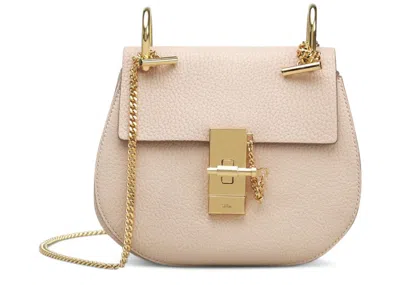Pre-owned Chloé Women's Chloe Drew Crossbody Mini In Cement Pink