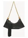 Chloé Foulard Shoulder Bags Black In Black