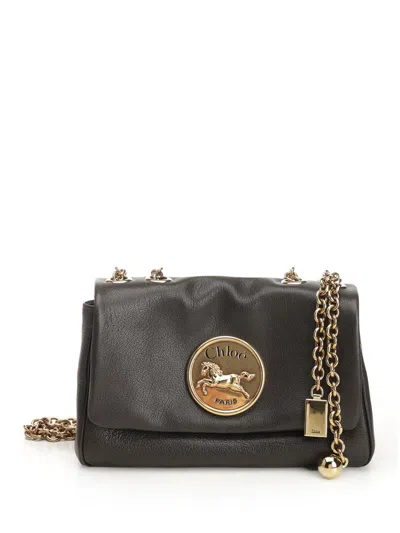 Chloé Chloe' Women " Heritage" Small Shoulder Bag In Brown