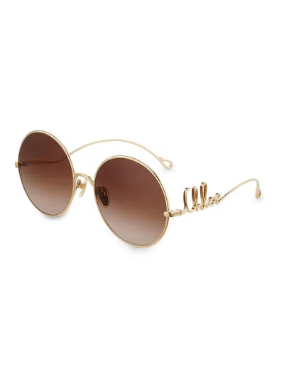 Chloé Women's  Iconic 60mm Round Sunglasses In Neutral