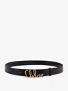 Chloé Logo Icon Leather Belt In Black