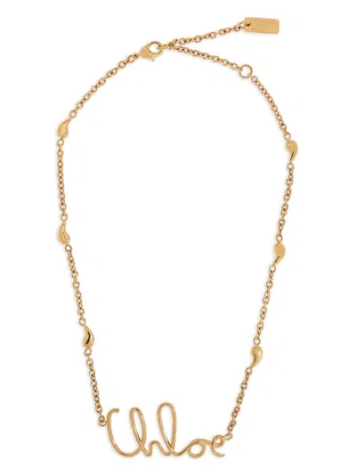 Chloé Women  Iconic Necklace In Gold