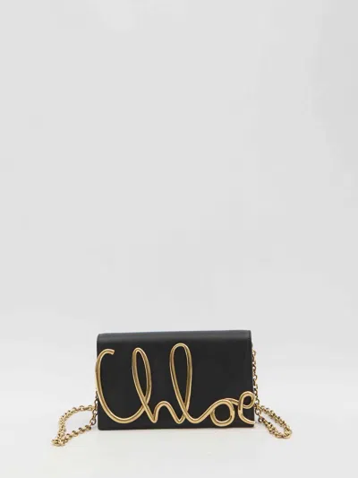 Chloé Chloe Women  Iconic Shoulder Bag In Cashmere Grey Gold Hardware