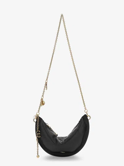 Chloé Chloe' Women Chloe Icons Leather Shoulder Bag In Black