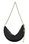 Chloé Icons Crescent Chain Shoulder Bag In Black