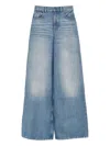 Chloé Wide-leg Denim Jeans With High Waist And Five-pocket Design In Blue