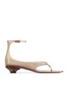 Chloé Jelly Brown Sandals With Logo Imprinted On The Side And Ankle Buckle Closure In Tpu Woman In Neutral