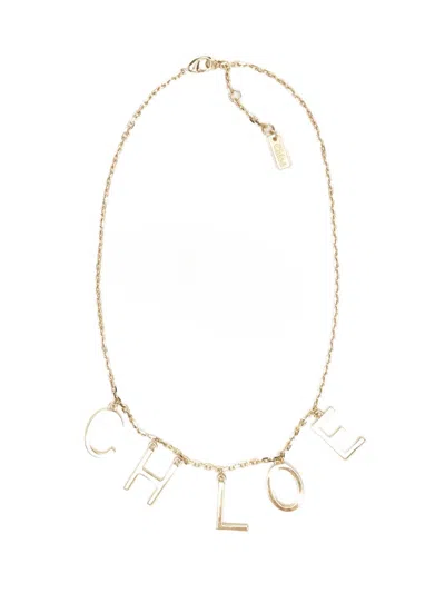 Chloé Chloe' Women " Letters" Necklace In Gold