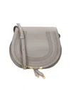 Chloé Marcie Medium Saddle Bag Grey