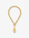 Chloé Prism Necklace With Chain Frame And Pendant Detail In Gold