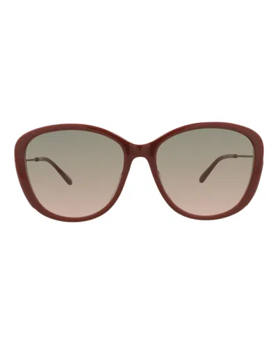 Pre-owned Chloé Women's Chloe Roundframe Recycled Acetate Sunglasses In Brown Brown Green (ch0175sk/30014202/004)