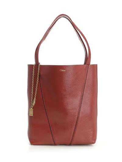 Chloé Chloe' Women " Spin" Tote Bag In Brown