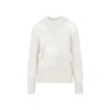 Chloé Distressed Knit Sweater In Multicolor