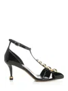 Chloé 70mm Cleia Studded Patent Leather Pumps In Multi
