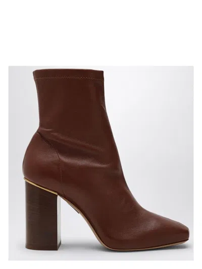 Chloé Women's Cognac-coloured Ambre Ankle Boot