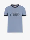 Chloé Chloè Logo Cotton T Shirt In Multi