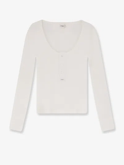 Chloé Cotton T-shirt In White