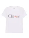 Chloé Baby Fit T-shirt In Cotton Jersey With Passion Fruit Print In White