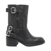 Chloé Dakota Block Heel Buckle Mid-calf Boots In Black