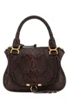 Chloé Printed Leather Small Marcie Shoulder Bag In Pattern