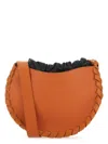 Chloé Chloe Dark Orange Leather Small Mate Crossbody Bag