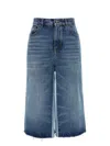 Chloé Paneled Denim Skirt Shorts