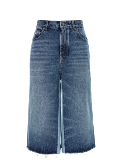 CHLOÉ WOMEN'S DENIM BERMUDA SHORTS