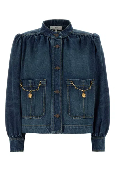 Chloé Chloe Women Denim Jacket In Blue