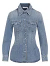 Chloé Buttoned Denim Shirt In Blue