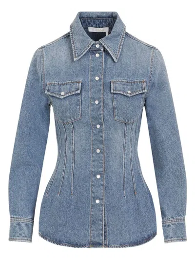 CHLOÉ WOMEN'S DENIM SHIRT