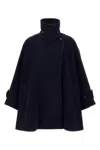 Chloé Women Double Breasted Wool Coat In Black