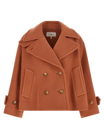 CHLOÉ CHLOÉ WOMEN'S DOUBLE-BREASTED COAT