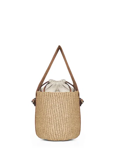Chloé Women Dusty Tan Woody Small Basket Bag In Neutral